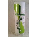 Konfirmationskerze K-92hg in vers. Farben inkl. Namen und Datum - auch zur Kommunion