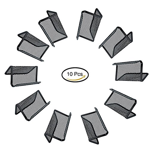 Rabi 10 unidades titulares de tarjetas de negocios titular de la tarjeta Negro Malla de Metal para Tarjeta gesti n y organizaci n de oficina color negro reviews Rabi 10 unidades titulares de tarjetas de negocios titular de la tarjeta Negro Malla de Metal para Tarjeta gesti n y organizaci n de oficina color negro
