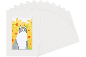 STCRERAG 10 Stück Passepartout Deko Bilderrahmen Passepartout Bilderrahmen Rechteck Passepartout Weiß Kunst A3 Passepartout Rahmen Premium Passepartout für Bilder, Poster, Kunstdrucken, Fotos