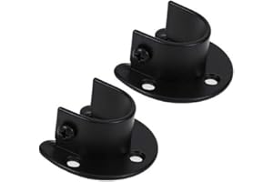 KAFENDA 2 Piezas de Soportes de Brida de Pared en Forma de U, receptáculos de Barra de gabinete, receptáculos de Barra de Cortina de Ducha para Barras de 1" de diámetro