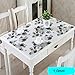 Produktbild BU PVC-Tischtuch Wasserdichtes ölbeständiges Weiches Glas Plastik-Tischtücher Tischmatten Waschen Weg Kaffee-Matten Peeling-Kristall-Pad 70 * 120cm, 2, 90 * 135cm