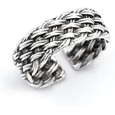 Trend Collection Spanish Wire Mesh Model Silver Plated Adjustable Ring