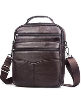 SPAHER IPAD Herren Leder Tasche Handgelenktasche Schultertaschen Messenger Umhängetasche Business Aktentaschen...