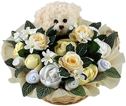 Cute Teddy Baby Bouquet in Unisex Lemon (0-3 months)