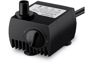 UEETEK Bomba de Agua Sumergible 300L / H 4W Ultra silenciosa para Fuente de Tanque de Peces de Acuario de Estanque (Enchufe de la UE)