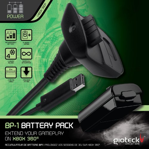 Gioteck - Battery Pack Play and Charge (Xbox 360)