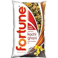 Fortune Premium Kachi Ghani Pure Mustard Oil, 1tr Pouch