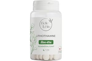 BELLE & BIO RENFORCEMENT DES OS - Calcium & Magnésium - Lithothamne - 120 comprimés - Cure 1 mois - Complément Alimentaire BELLE&BIO - Fabriqué en France