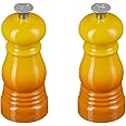 Le Creuset Classic Salt & Pepper Mill Set, Personal Use, Chip-resistant ABS Plastic, Anti-Corrosion, 11 cm, Nectar, 44900116720000