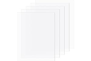 MOZEAT LENS 5 sztuk płyt akrylowych 25 x 20 cm, płyty ze szkła akrylowego 0,75 mm, przezroczysta płyta akrylowa do dekoracji domu, ekspozycji, obrazu na zdjęcia, wystawy projektu, malarstwa, 5 sztuk