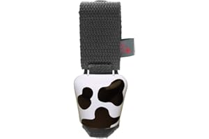 ebos Alpenhupe, Clochette de Vache comme Sonnette de vélo ✓ Utilisation d'une Seule Main ✓ pour Tous Les vélos | Grande Sonnette de vélo (différent Motifs/Couleurs)
