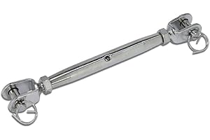 UNBEKANNT Edelstahl Wantenspanner M5 mit 2 Gabeln, 1 Stk, rostfrei, poliert, V4A AISI 316 - Tecklenborg Kegel GmbH