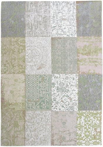 Louis de Poortere Rug - The Cameo Collection - Multi Pale Pistachio 8240 - 170cm x 240cm
