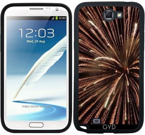 DesignedByIndependentArtists Silicone Case for Samsung Galaxy Note 2 (GT-N7100) - Firework by Warp9