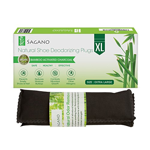 Preisvergleich Produktbild Bester 2x XL Schuh Geruchsentferner Mit Aktivkohle Von Sagano - Entfernt Schuhgeruch - Gegen Stinkende Füße Und Socken - Verhindert Schimmel Und Bakterien - Entfernt Rauchgeruch, Wirksamer Als Sprays