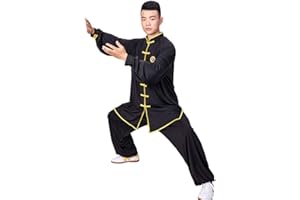 W WESING Wesing Classy Latte Seta Tai Chi Uniforme Arti Marziali Abbigliamento Shaolin Kung Fu Formazione Panni