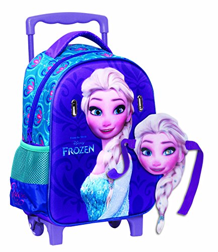 GIM - 341 - 62072 - Trolley - Elsa - Cartella a rotelle - Frozen - 27 x 31 x 10 cm