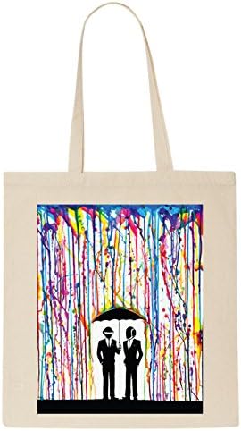 Raining Electronic Music Robots Tote Bag