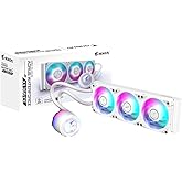 GIGABYTE AORUS WATERFORCE X II 360 ICE Manyetik Kilitleme Mekanizmalı Fan, 60 x 60mm Full Color LCD Ekran, Profesyonal Gaming