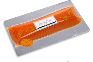 230g geräuchertes Lachs-Rückenfilet mit Champagner & Orange veredelt | das feinste Stück vom Nordland-Lachs Räucherlachs für Feinschemcker | Ultrapremium Filet Royal aus Schottland | Top Kühlversand