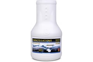 DOSIFICADOR INVERNADA AQUAPOOL 2 KG - Cloro de Invierno 5 Acciones - Sin Cobre - Desinfectante y Algicida para el Tratamiento de Piscinas en Invierno con AUTODOSIFICADOR - Apto Piscinas Liner