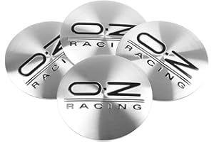 XGAGCF 4 Piezas Coche Rueda Centro Tapas Tapacubos Aluminio Buje Badge Pegatina, para OZ 56MM Auto Llantas Decorativa Emblema Cubierta Accesorios
