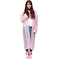 Pivalo EVA Rain Coat Transparent Hooded Outdoor Water Resistant Rain Suit for Women and Girls (Universal, Random)
