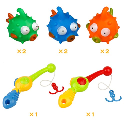 Jouet-de-Bain-Jeu-de-Pche-Poisson-et-Canne--Pche-pour-Enfant-Fill-Garcon-6-pices