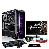 Fierce RGB Gaming PC Bundle - Intel Core i7 9700K 4.9GHz, AMD RX 5700 XT 8GB, 16GB 3000MHz, 512GB M.2 SSD, Windows 10 Installed, Keyboard and Mouse, 24-Inch Monitor, Gaming Headset (Possessor 1137417)