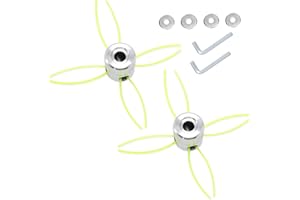 HUAREW Aluminio Cabezal Desbrozadora, Desbrozadora Repuestos, Universal Cabezal Hilo Aluminio Cortacésped Duradero para Desbrozadora de Césped