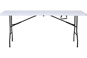 resol grupo GARBAR Easy Mesa Rectangular Plegable Interior, Exterior 75,5x49,5 | jardín, terraza, balcón, Picnic, Camping, Catering, Eventos, reuniones | diseño, Ligero, Multiusos, Plegable | Blanco