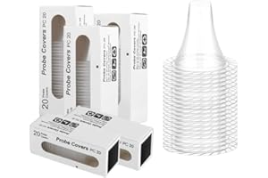 EQUITACK 200 Counts Disposable Ear Thermometer Probe Covers, Refill Caps Lens Filters for All Braun & Other Types Digital Thermometers
