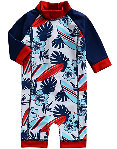 Vaenait Baby 0-24M Infant Boys Longsleeves One piece Swimsuit Baby Tahiti Raglan S