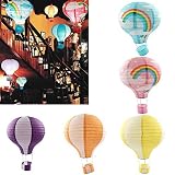 aerwo Rainbow Hot Air Ballon Papier Laterne für Geburtstag Party Hochzeit Dusche Decor, hellrosa, 1 Stpck - 5
