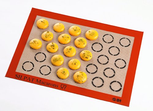 détail Toile silpat à macarons professionnelle 375 x 275 mm