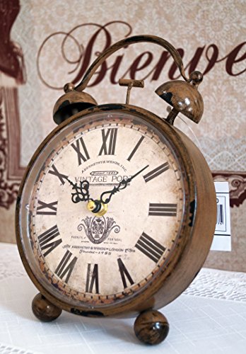 Lilienburg Tischuhr Standuhr Kaminuhr antik braun – WECKERDESIGN - 2
