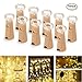 Produktbild Weinflaschen Lichterketten, FYLINA 10 Packungen Micro Künstliche Kork Licht Kupferdraht Sternenlichterkette, Batteriebetriebene Lichter für Schlafzimmer, Parteien, Hochzeit, Dekoration (10 Packungen Gelb)