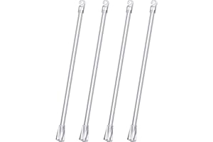 DEOLVEN Bacchette per Tende, 4 Pcs 30cm Aprifinestra per Tende Veneziane, Asta Tiratenda per Tapparelle per Finestre, Apritende Tiranti per Tende, Aprivetri per Tenda Veneziana Interni, con Gancio e Maniglia