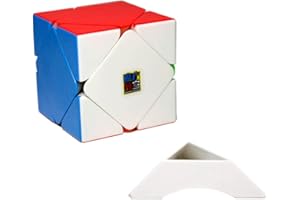 FunnyGoo MoYu MoFangJiaoShi Cubing Classroom Meilong Skewb Magic Cube Irregular Puzzle Cube Twist Toy Stickerless con un Soporte de Cubo