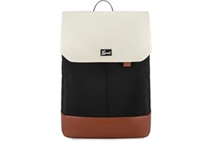 ‎LOVEVOOK LOVEVOOK Rucksack Damen, Groß Wasserdichter Laptop Daypack Reiserucksack Arbeitstasche Elegant mit 15,6 Zoll Laptopfach, Schulrucksack Business Travel Backpack Women für Uni Reise Büro Alltag, Schwarz