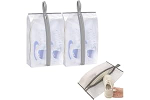 RAMONI Shoe Bags for Travel Waterproof shoe bag for travel 2PCS Dust Shoe Storage Bag,Travel Shoe Bags,Lightweight and Waterproof,Shoes Storage Bag Unisex Shoe Pouch for Travel or Home Storage Visual