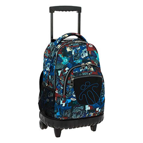 Totto MA03ECO006-1710P-2ER Renglones Mochila tipo casual, 37 litros, Multicolor