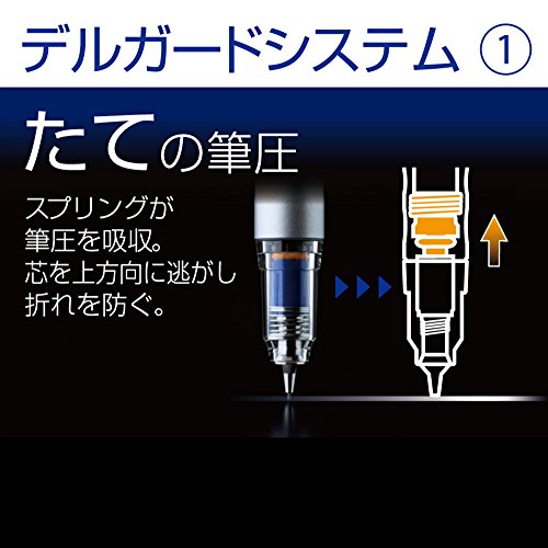 Zebra Mechanical Pencil Delguard Type Lx 0.5mm, Black Body (P-MA86-BK) by Zebra - 2