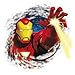 Produktbild IRON MAN Iron Man 1 & 2 Invincible unbesiegbar Hand Power STICKER, Officially Licensed Marvel's Comic Superhero, 4'' x 4.5'' - Long Lasting Sticker AufkleberDECAL