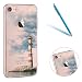 Produktbild Handyhülle für 4.7" Apple iPhone 7, iPhone 7 Klare Motiv Case, CLTPY Luxus Schlank Hybrid Silikon Stoßfest Schale Cover, Malerei 3D Landschaft Series TPU Fall-Abdeckung für iPhone 7 + 1 Stylus - Leuchtturm