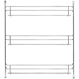 Ostmann Chrom-Gewürzregal für 21 Gewürzdosen leer Gewürz-Ständer ungefüllt Kräuterregal für die Küche, mit 3 Etagen, für die 