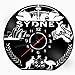Produktbild HMer Wanduhr Schallplatten Vinyl Schwarz hohl Australien Karte Rekord Uhr 3D Sydney Oper Haus Kangaroo Modell Vinyl Wall Clock Weihnachts Geschenk