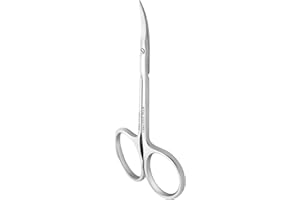 STALEKS PRO Staleks Expert 20 Type 2 Professional Cuticle Scissors – Medium Curved Handles – Classic Curved Blades for Effortless Cuticle Trimming