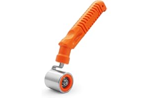 Ewrap 35mm Steel Wallpaper Roller Edge Seam Roller Flat Pressure Roller Car Audio Sound Deadening Application Vinyl Roller for Install Wallpaper, Vinyl