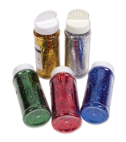 Creation Station - Vasetti di Glitter, 100 g, Colori Assortiti (Confezione da 5)